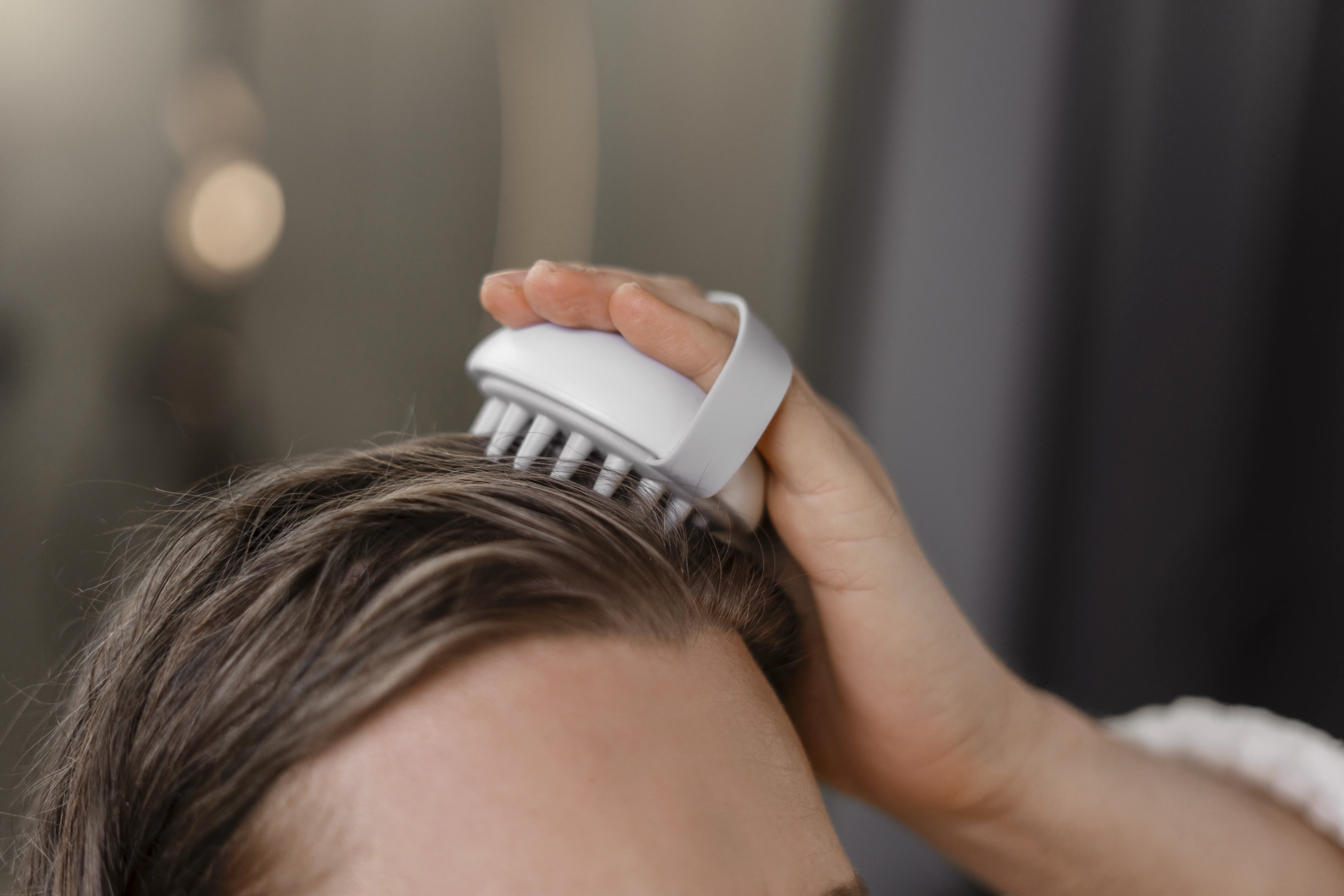Scalp massage during our scalp renewal treatment