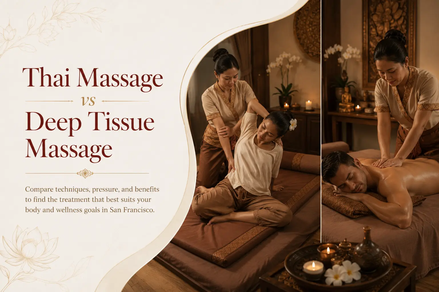 Thai massage vs deep tissue massage